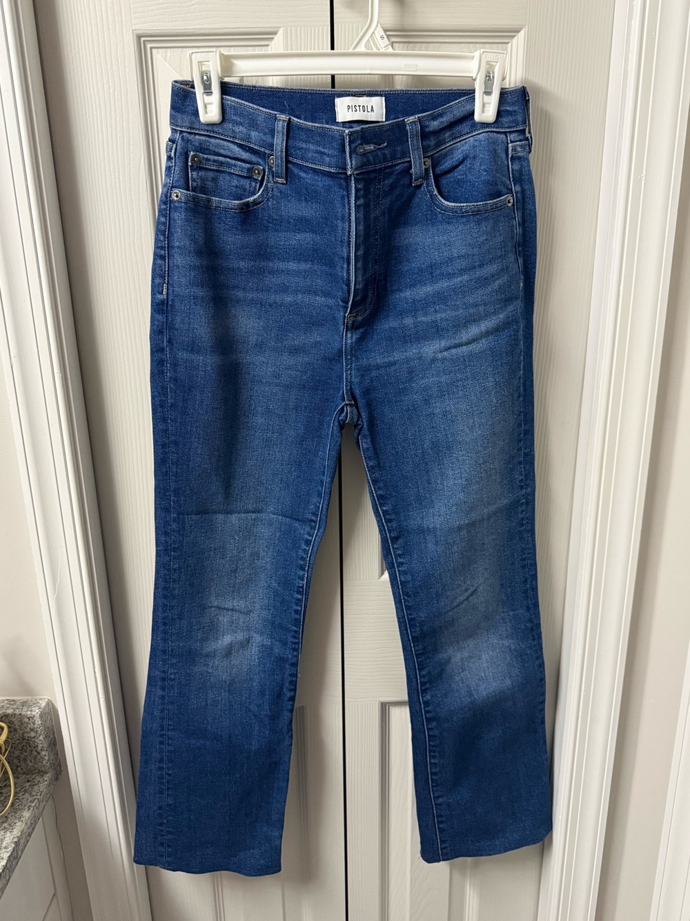 pistola Medium Blue Straight Leg Jeans